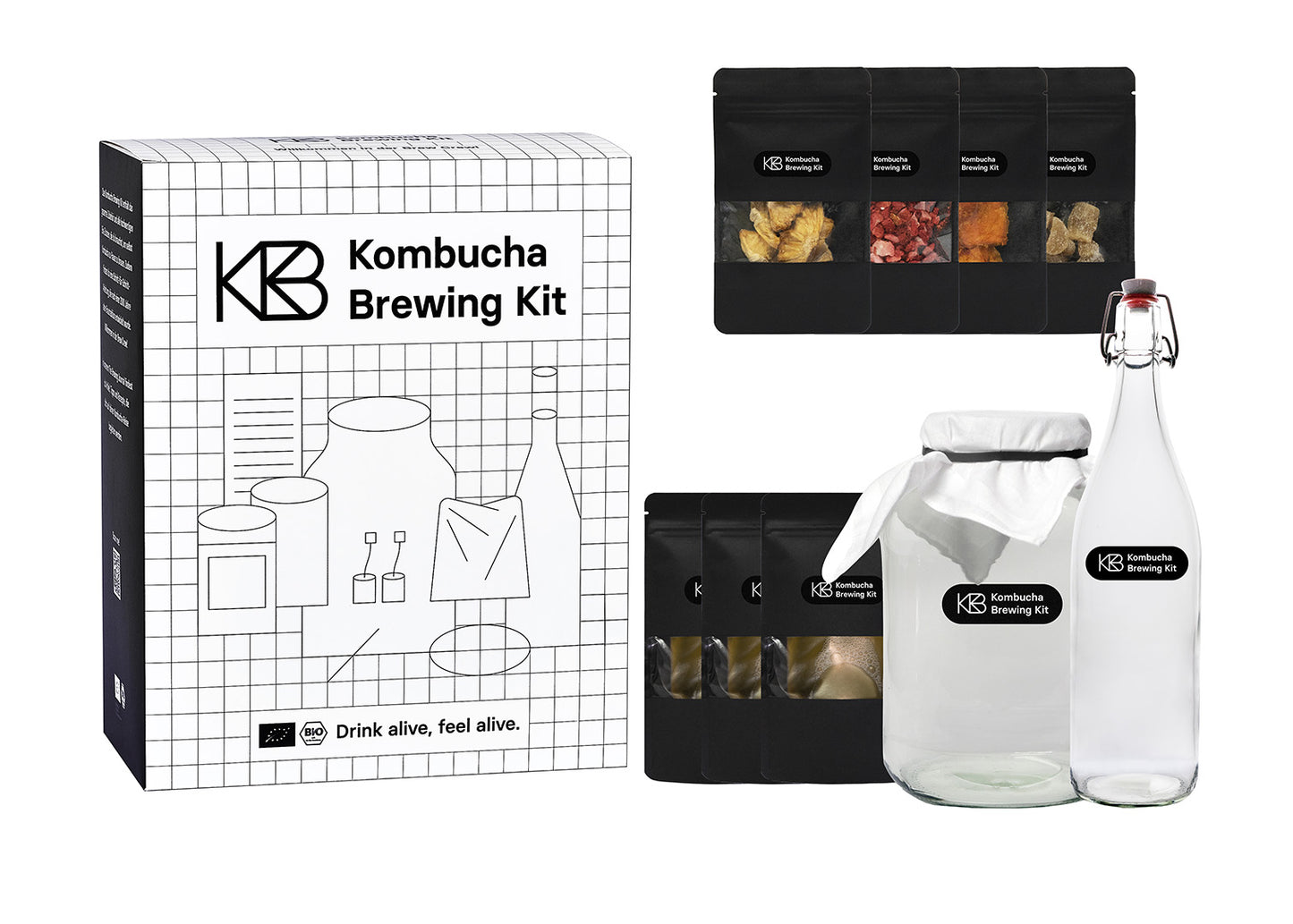 Kombucha Brewing Kit – alles, was du brauchst, um Kombucha zu Hause zu brauen